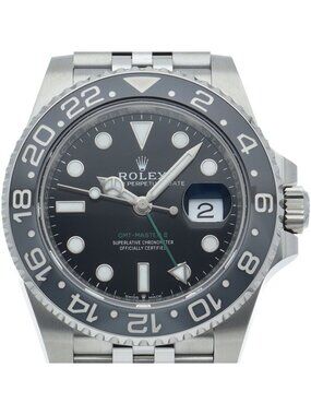Rolex GMT-Master 2 Watch Jubilee SS Black